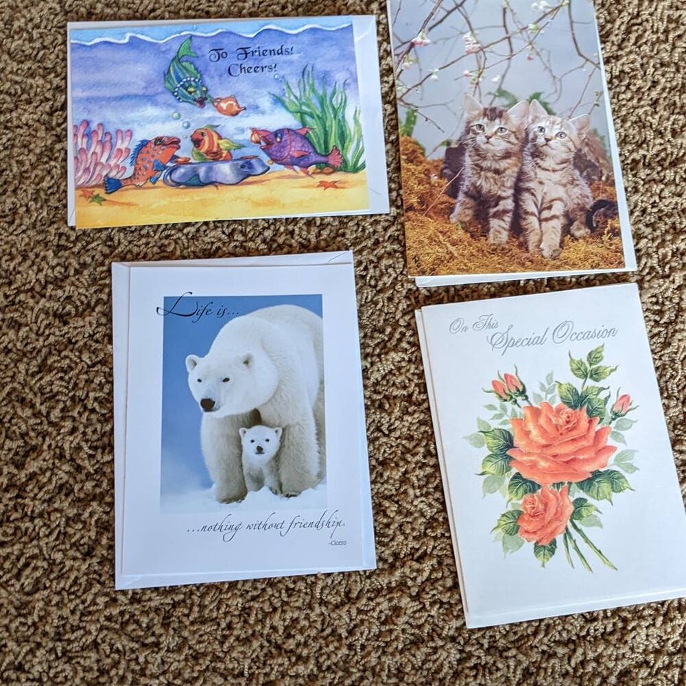 Lot of Friendship Greeting Cards Life is Nothing without Friendship